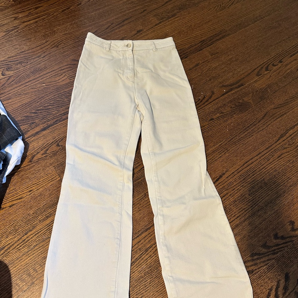 Wilfred Cream Flare Jeans